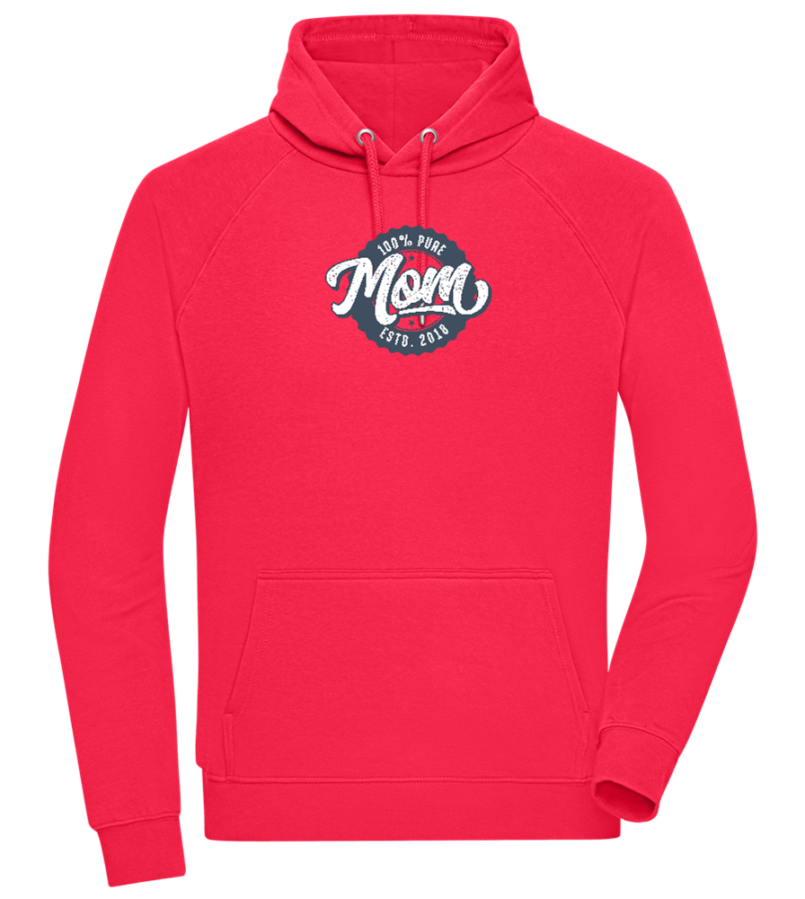 100% Pure Mom Design - Comfort unisex hoodie_RED_front