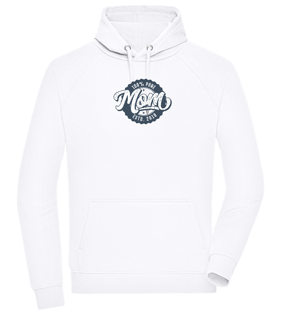 100% Pure Mom Design - Comfort unisex hoodie_WHITE_front
