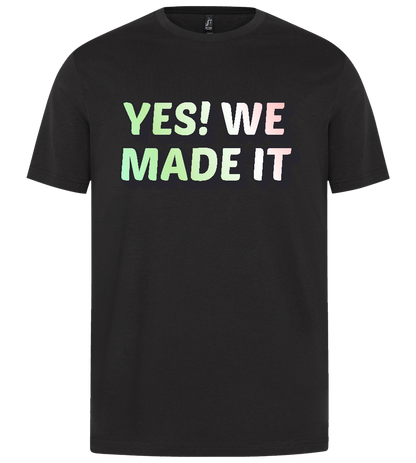 We Made It Design  - Premium unisex regular fit t-shirt_DARK ORANGE_front