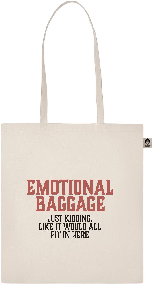 Emotional Baggage Design - Basic organic cotton shopping bag_BEIGE_front