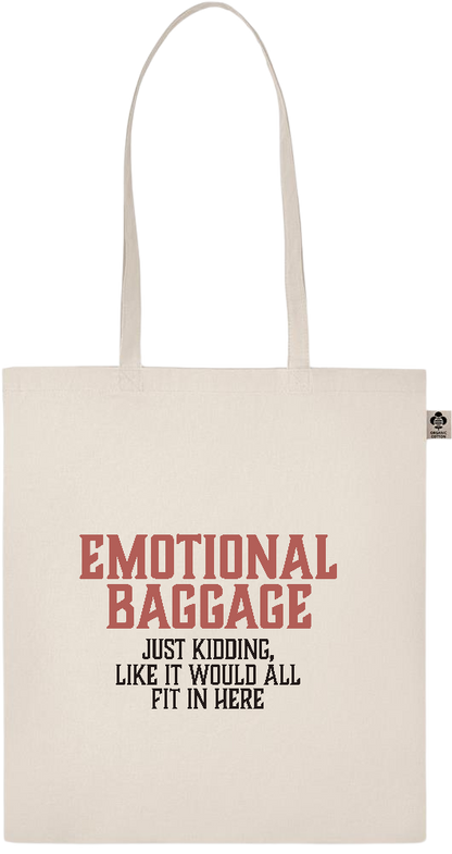 Emotional Baggage Design - Basic organic cotton shopping bag_BEIGE_front