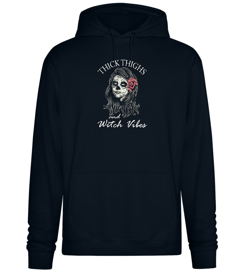 Thick Thighs Design - Premium Essential Unisex Hoodie_BLACK_front