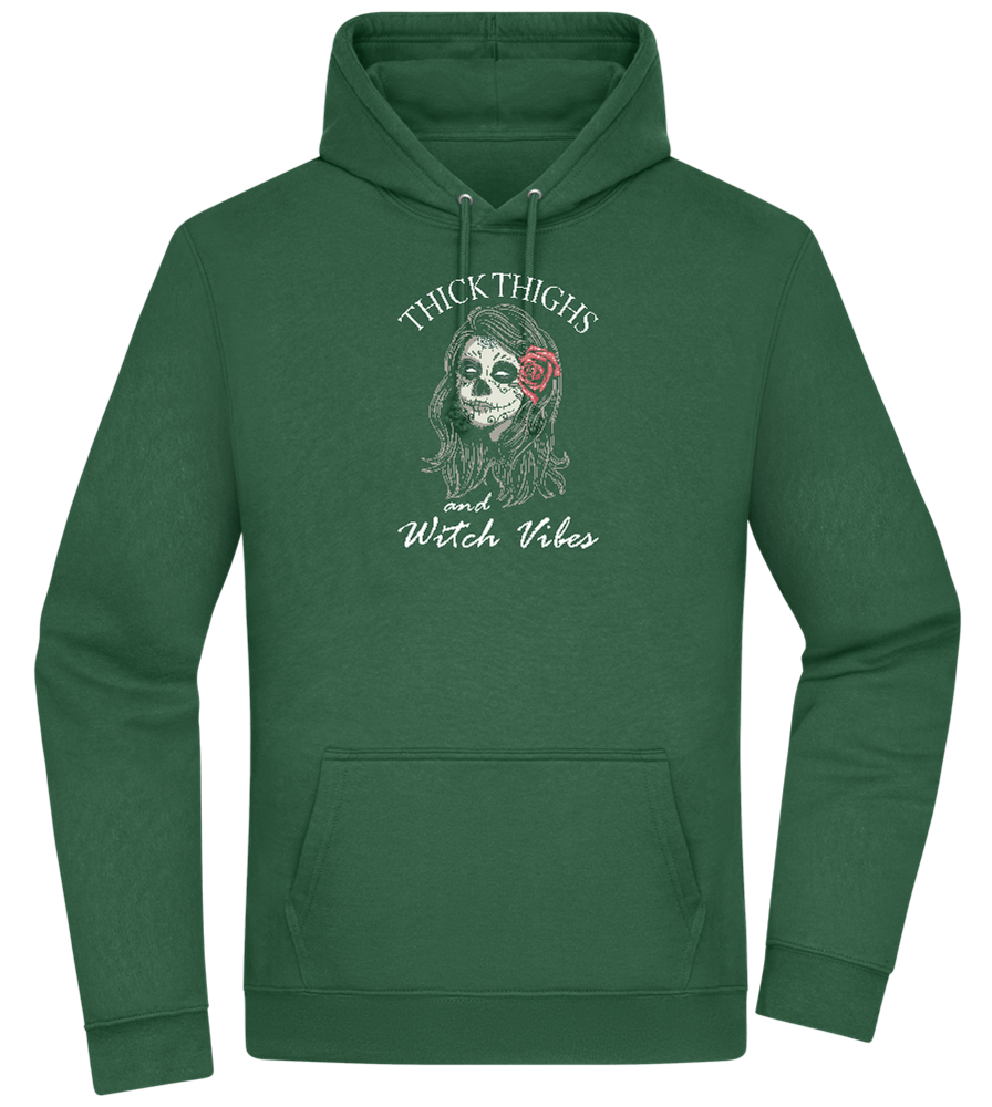 Thick Thighs Design - Premium Essential Unisex Hoodie_GREEN BOTTLE_front