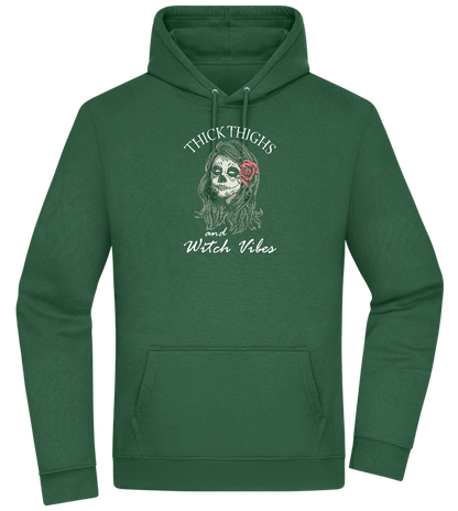 Thick Thighs Design - Premium Essential Unisex Hoodie_GREEN BOTTLE_front