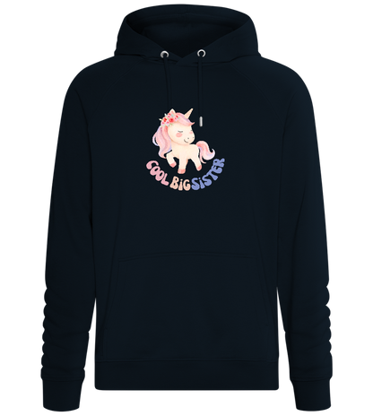 Cool Big Sister Unicorn Design - Comfort unisex hoodie_BLACK_front