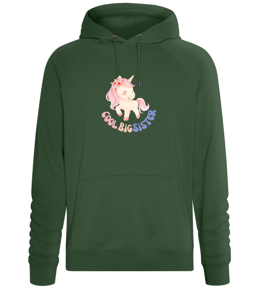 Cool Big Sister Unicorn Design - Comfort unisex hoodie_GREEN BOTTLE_front