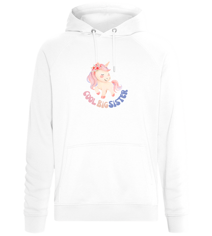 Cool Big Sister Unicorn Design - Comfort unisex hoodie_WHITE_front