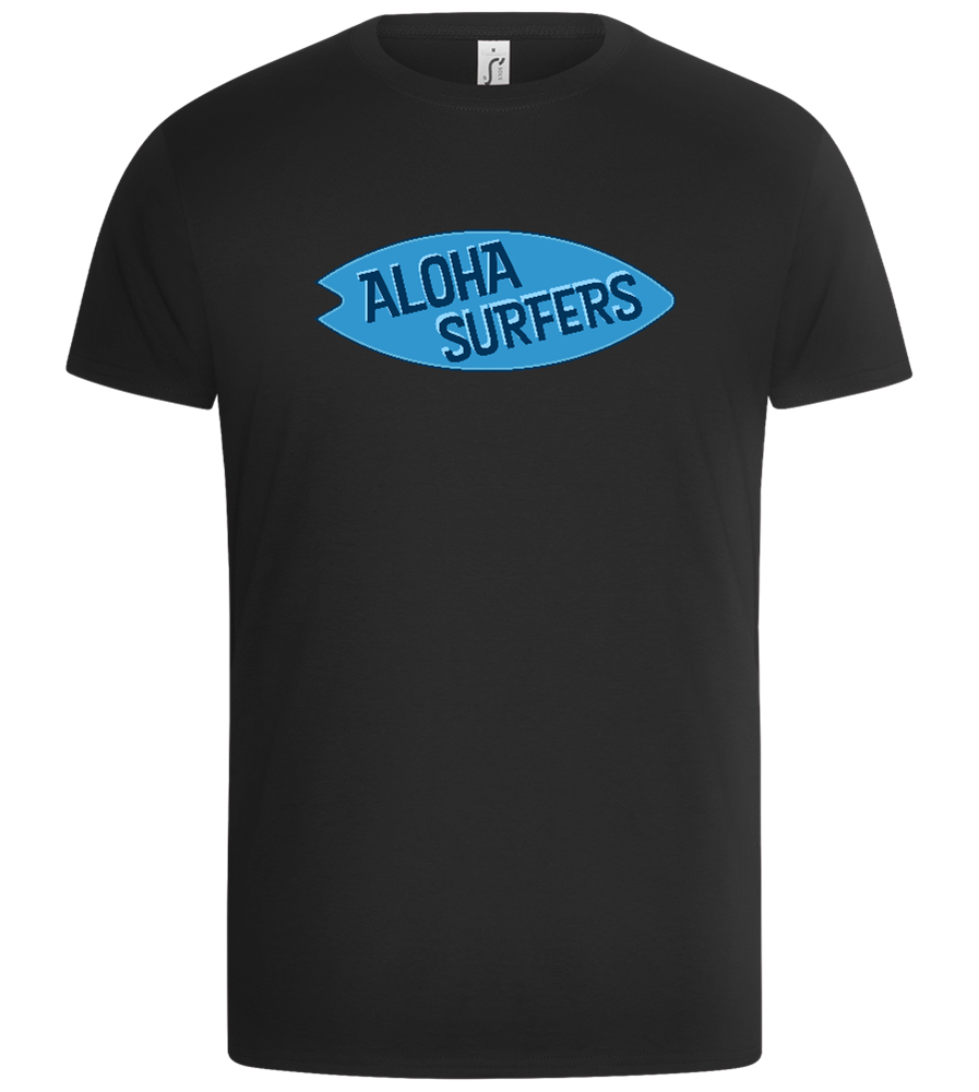 Aloha Surf Crew Design - Basic Unisex T-Shirt_DEEP BLACK_front