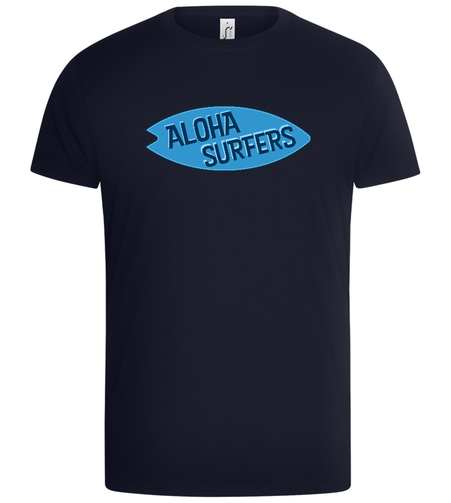 Aloha Surf Crew Design - Basic Unisex T-Shirt_FRENCH NAVY_front