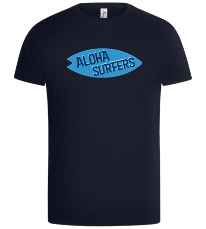 Aloha Surf Crew Design - Basic Unisex T-Shirt_FRENCH NAVY_front