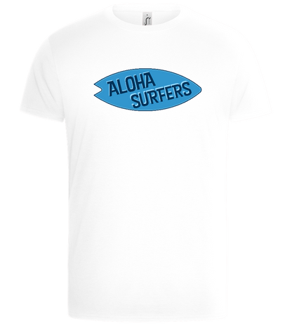 Aloha Surf Crew Design - Basic Unisex T-Shirt_WHITE_front