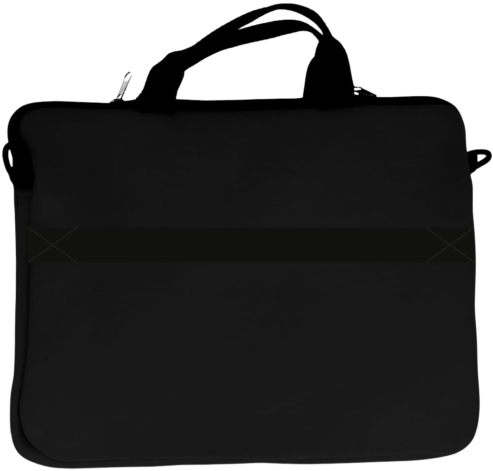 Neoprene Laptop Pouch_BLACK_back