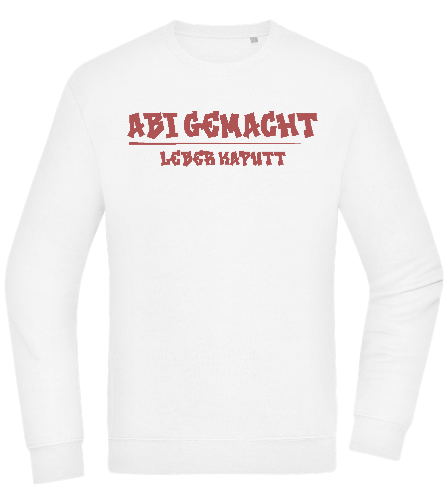 Abi Gemacht Leber Kaputt Design - Comfort Essential Unisex Sweater_WHITE_front