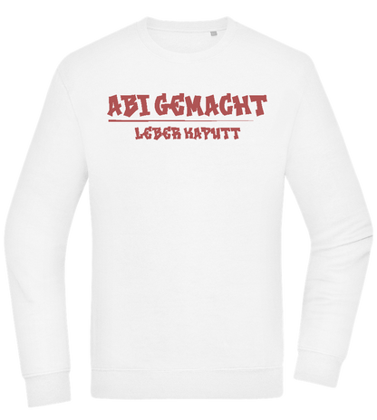 Abi Gemacht Leber Kaputt Design - Comfort Essential Unisex Sweater_WHITE_front