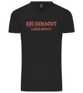 Abi Gemacht Leber Kaputt Design - Premium men's v-neck t-shirt