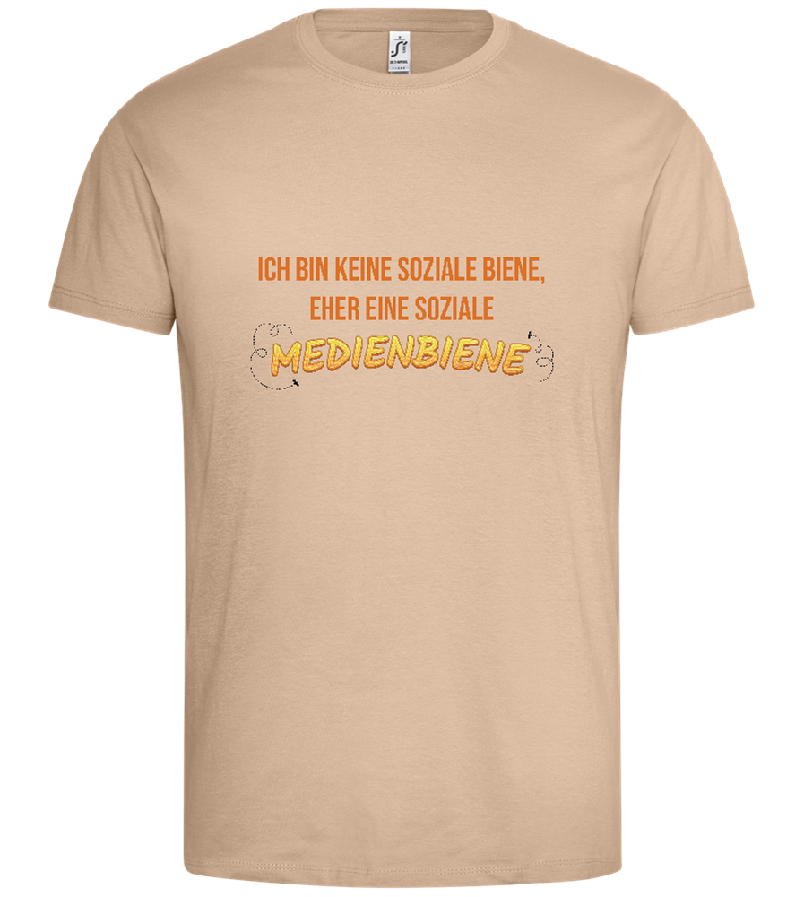 Social Media Design - Premium men's t-shirt_SAND_front