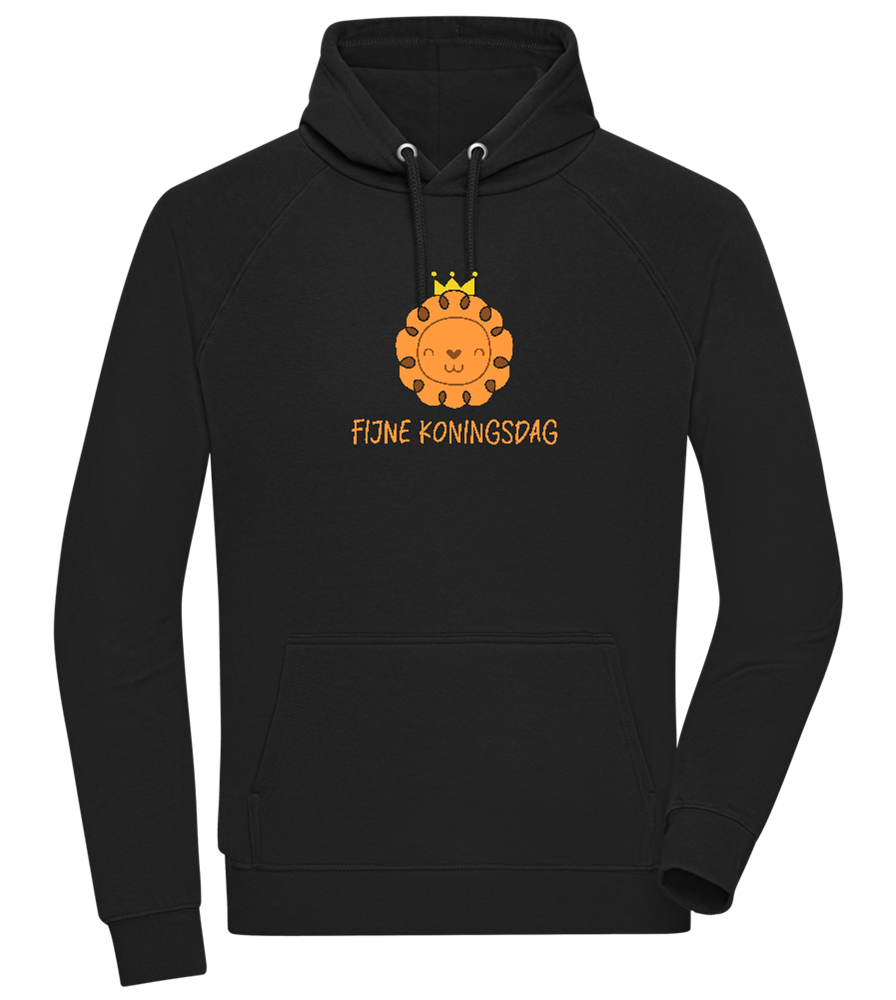 Fijne Koningsdag Design - Comfort unisex hoodie_BLACK_front