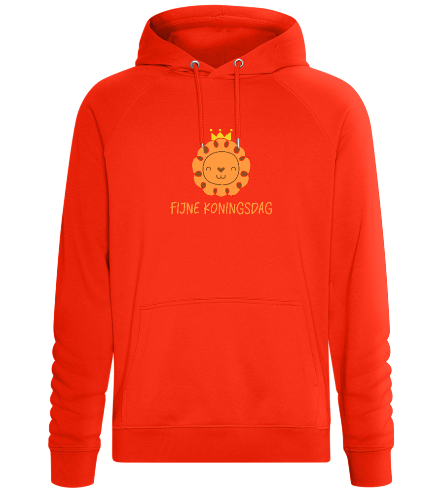 Fijne Koningsdag Design - Comfort unisex hoodie_BURNT ORANGE_front