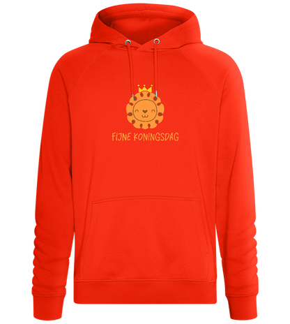 Fijne Koningsdag Design - Comfort unisex hoodie_BURNT ORANGE_front