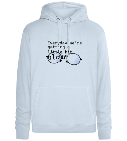 Reading Glasses Design - Premium unisex hoodie_CREAMY BLUE_front