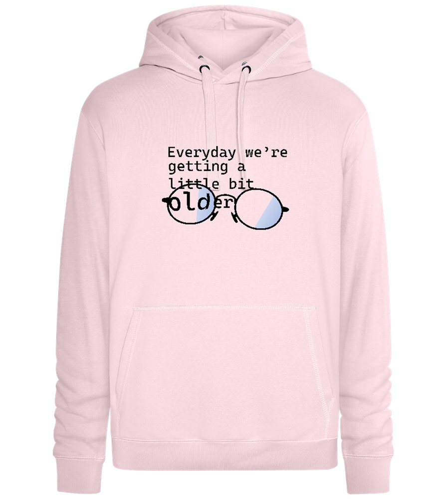 Reading Glasses Design - Premium unisex hoodie_LIGHT PEACH ROSE_front