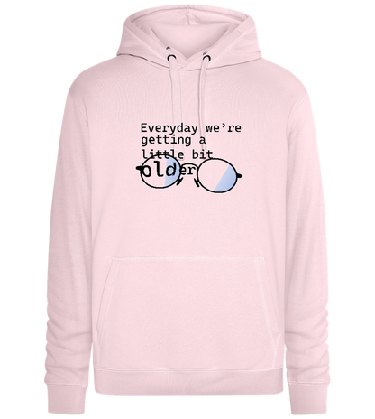 Reading Glasses Design - Premium unisex hoodie_LIGHT PEACH ROSE_front