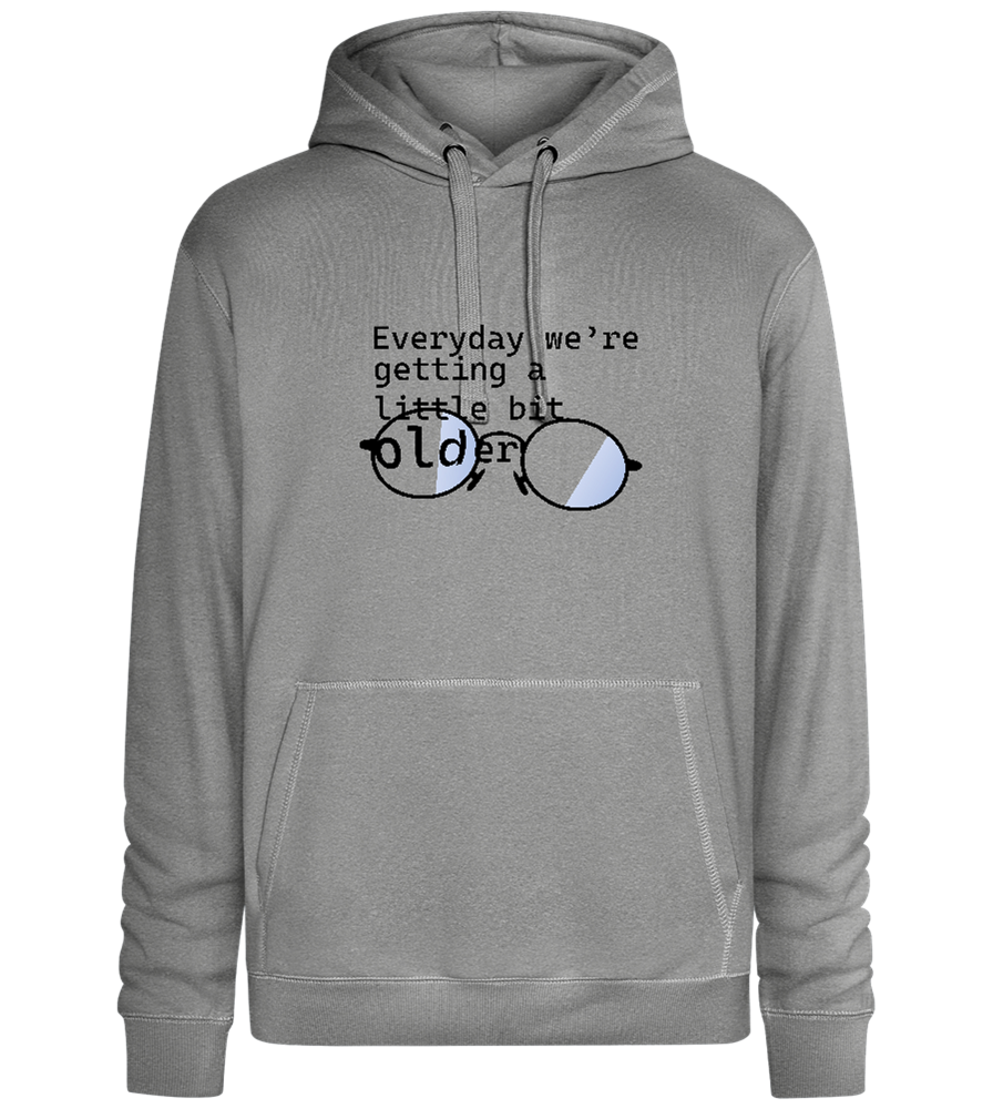 Reading Glasses Design - Premium unisex hoodie_ORION GREY II_front