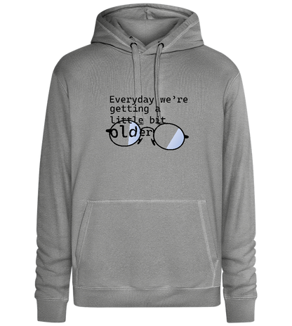 Reading Glasses Design - Premium unisex hoodie_ORION GREY II_front