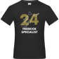Freekick Specialist Design - Basic kids t-shirt_DEEP BLACK_front