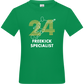 Freekick Specialist Design - Basic kids t-shirt_MEADOW GREEN_front