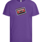 Feel the Beat Design - Basic kids t-shirt_DARK PURPLE_front