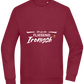 Fluently Ironic Design - Comfort Essential Unisex Sweater_BORDEAUX_front