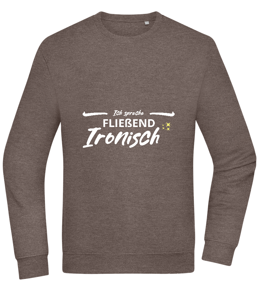 Fluently Ironic Design - Comfort Essential Unisex Sweater_CHARCOAL CHIN_front