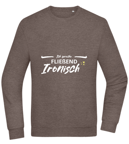 Fluently Ironic Design - Comfort Essential Unisex Sweater_CHARCOAL CHIN_front