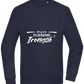 Fluently Ironic Design - Comfort Essential Unisex Sweater_FRENCH NAVY_front