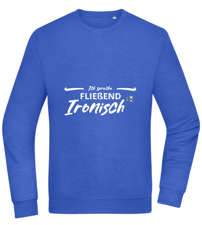 Fluently Ironic Design - Comfort Essential Unisex Sweater_ROYAL_front