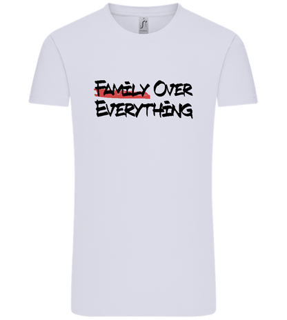 Family over Everything Design - Comfort Unisex T-Shirt_LILAK_front