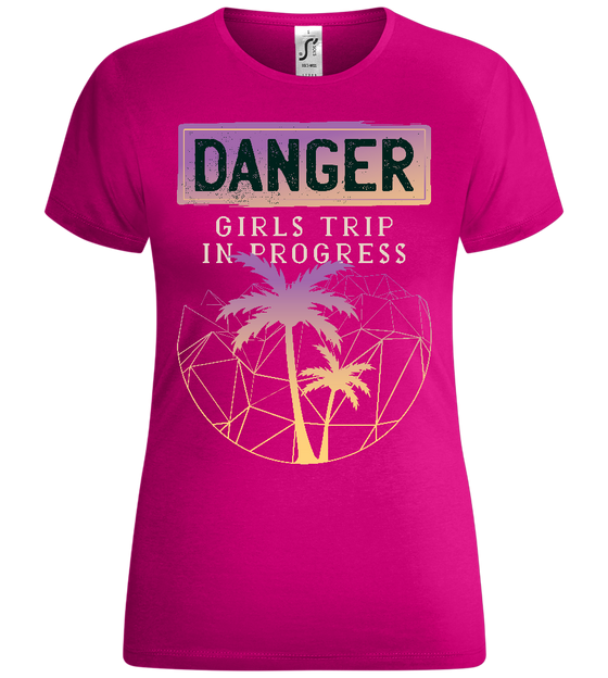 Girls Trip in Progress Design - Comfort women's t-shirt_FUCHSIA_front