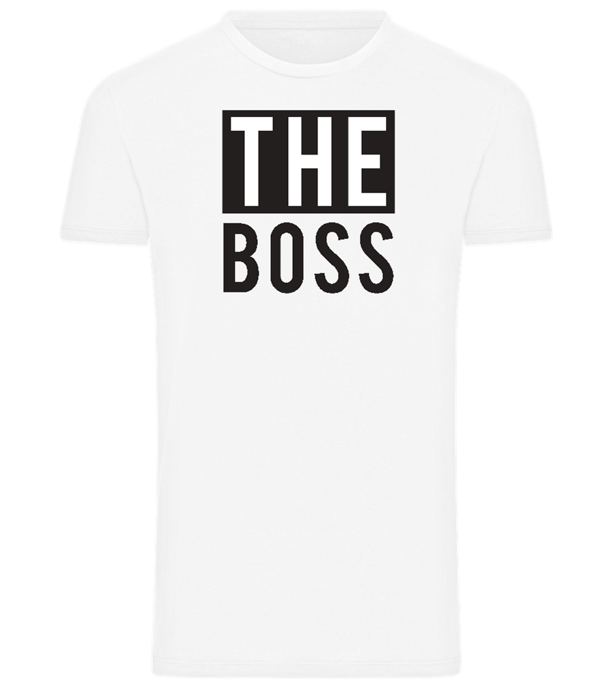 Boss Design - Comfort men's t-shirt_WHITE_front