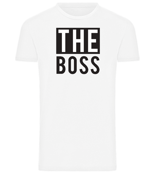 Boss Design - Comfort men's t-shirt_WHITE_front
