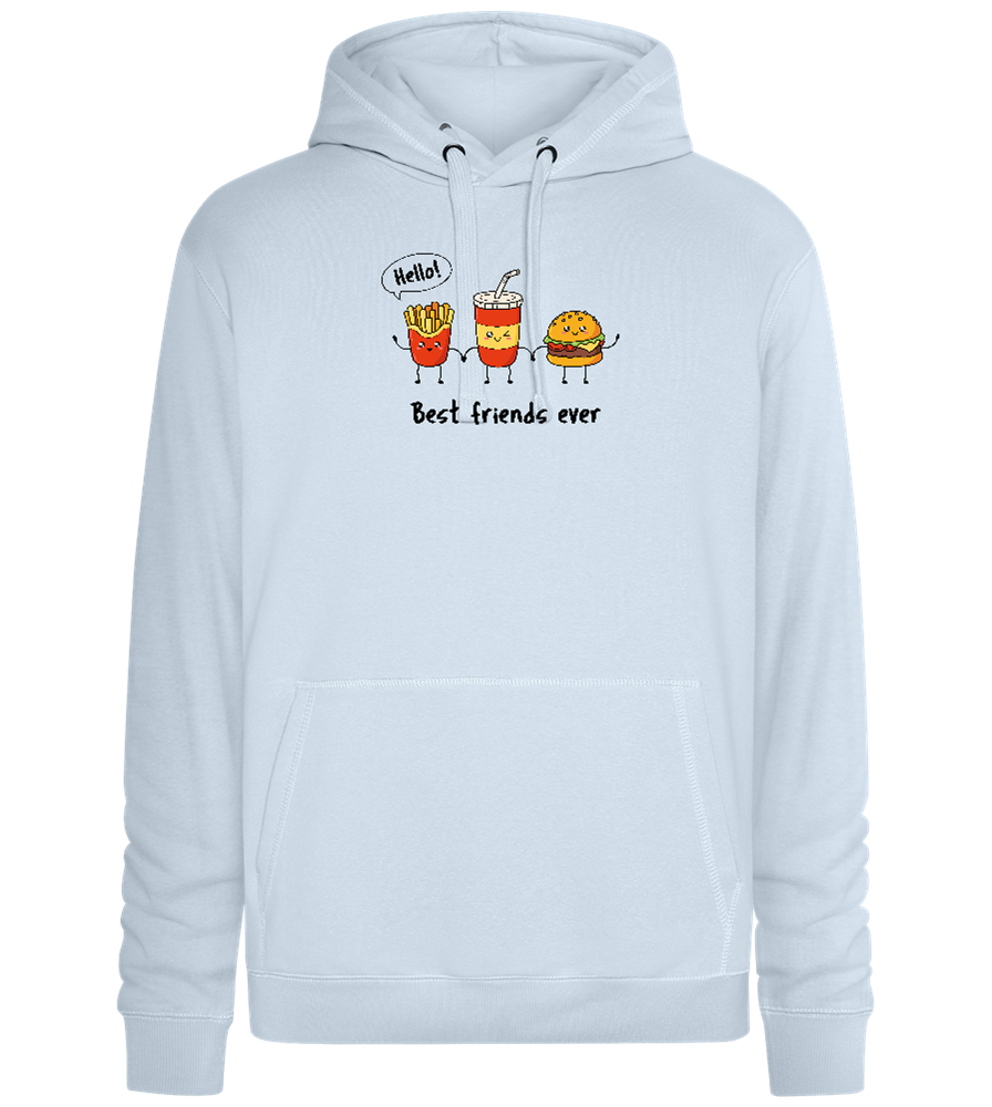 Best Friends Ever Design - Premium unisex hoodie_CREAMY BLUE_front