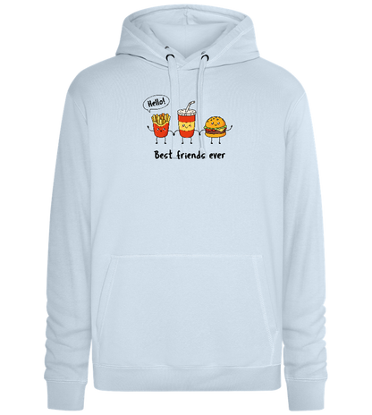 Best Friends Ever Design - Premium unisex hoodie_CREAMY BLUE_front