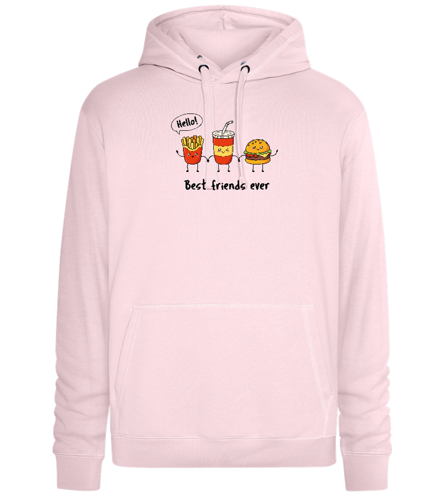 Best Friends Ever Design - Premium unisex hoodie_LIGHT PEACH ROSE_front