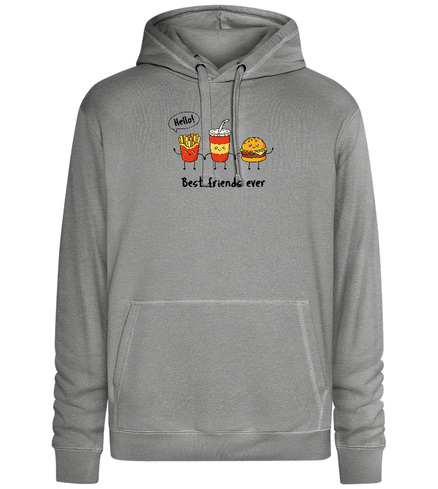 Best Friends Ever Design - Premium unisex hoodie_ORION GREY II_front