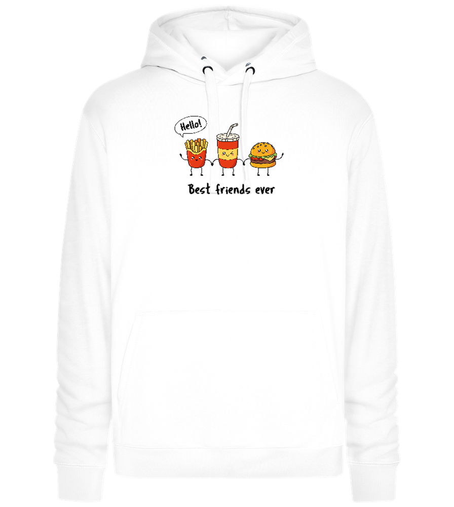 Best Friends Ever Design - Premium unisex hoodie_WHITE_front