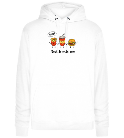 Best Friends Ever Design - Premium unisex hoodie_WHITE_front