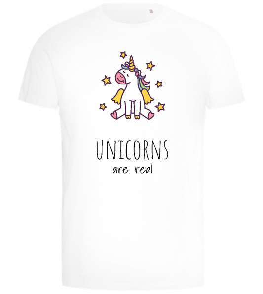 Unicorns Are Real Design - Comfort men's t-shirt_WHITE_front