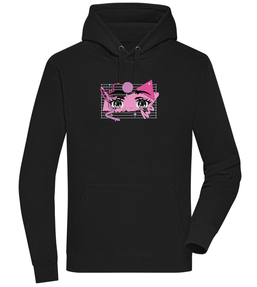 Fancy Eyes Design - Premium unisex hoodie_BLACK_front