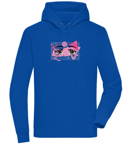 Fancy Eyes Design - Premium unisex hoodie_ROYAL_front