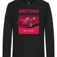 Drifting Not A Crime Design - Premium kids long sleeve t-shirt_DEEP BLACK_front